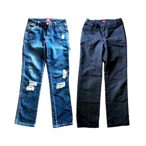 Girls Dickies Bundle || Denim + Chino Pants